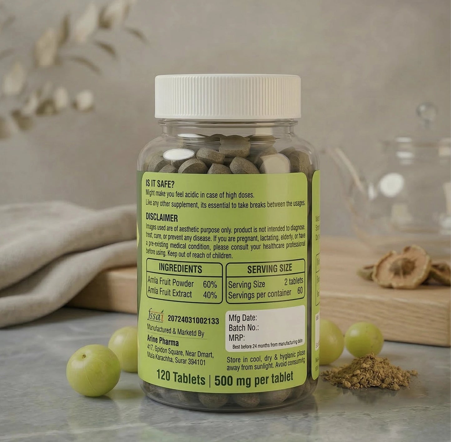 Nestveda Amla Immunity and Energy Booster Tablet (120 Tablets)