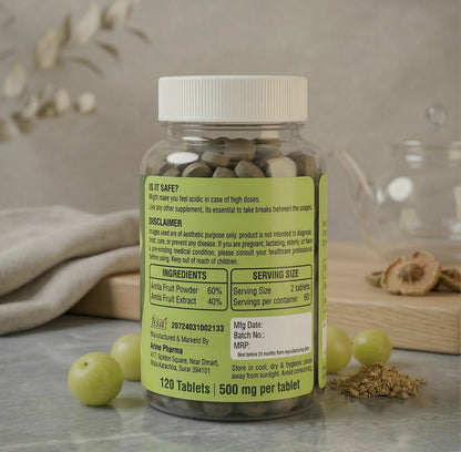 Nestveda Amla Immunity and Energy Booster Tablet (120 Tablets)