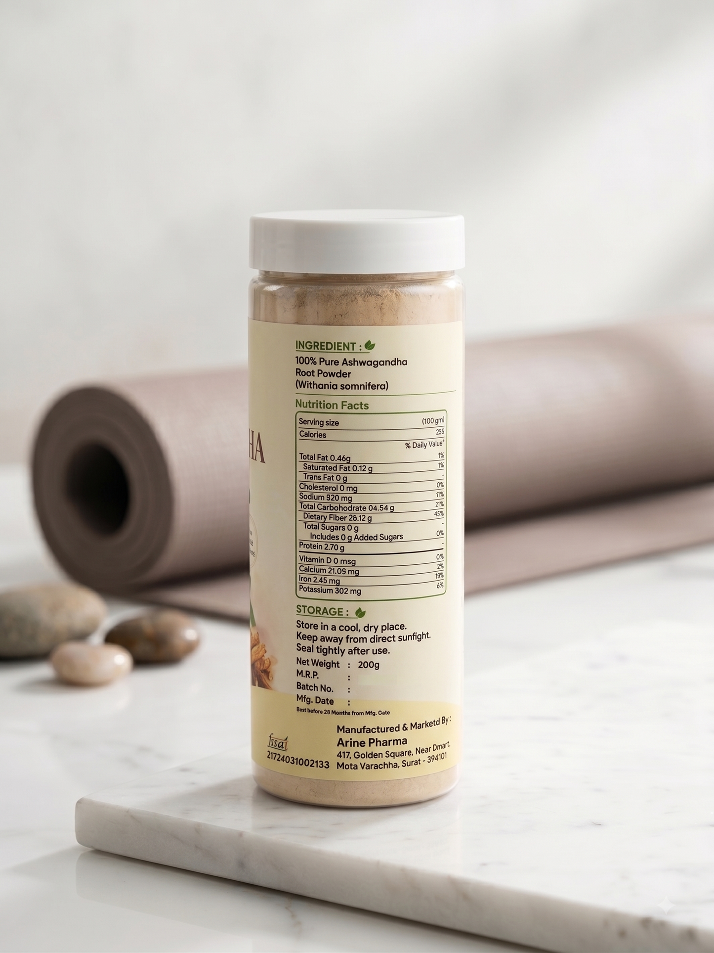 NESTVEDA Ashwagandha Powder | 100% Pure Ashwagandha powder
