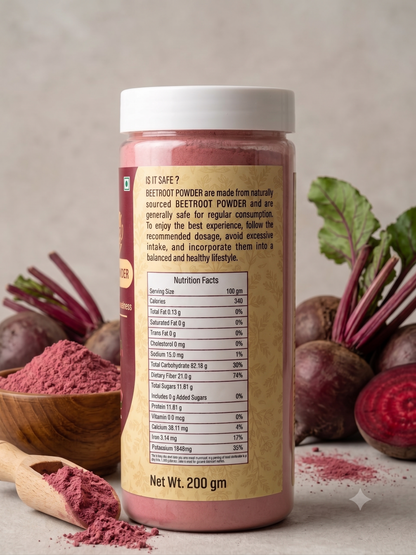 NESTVEDA Beetroot Powder | 100% Pure NESTVEDA Beetroot Powder