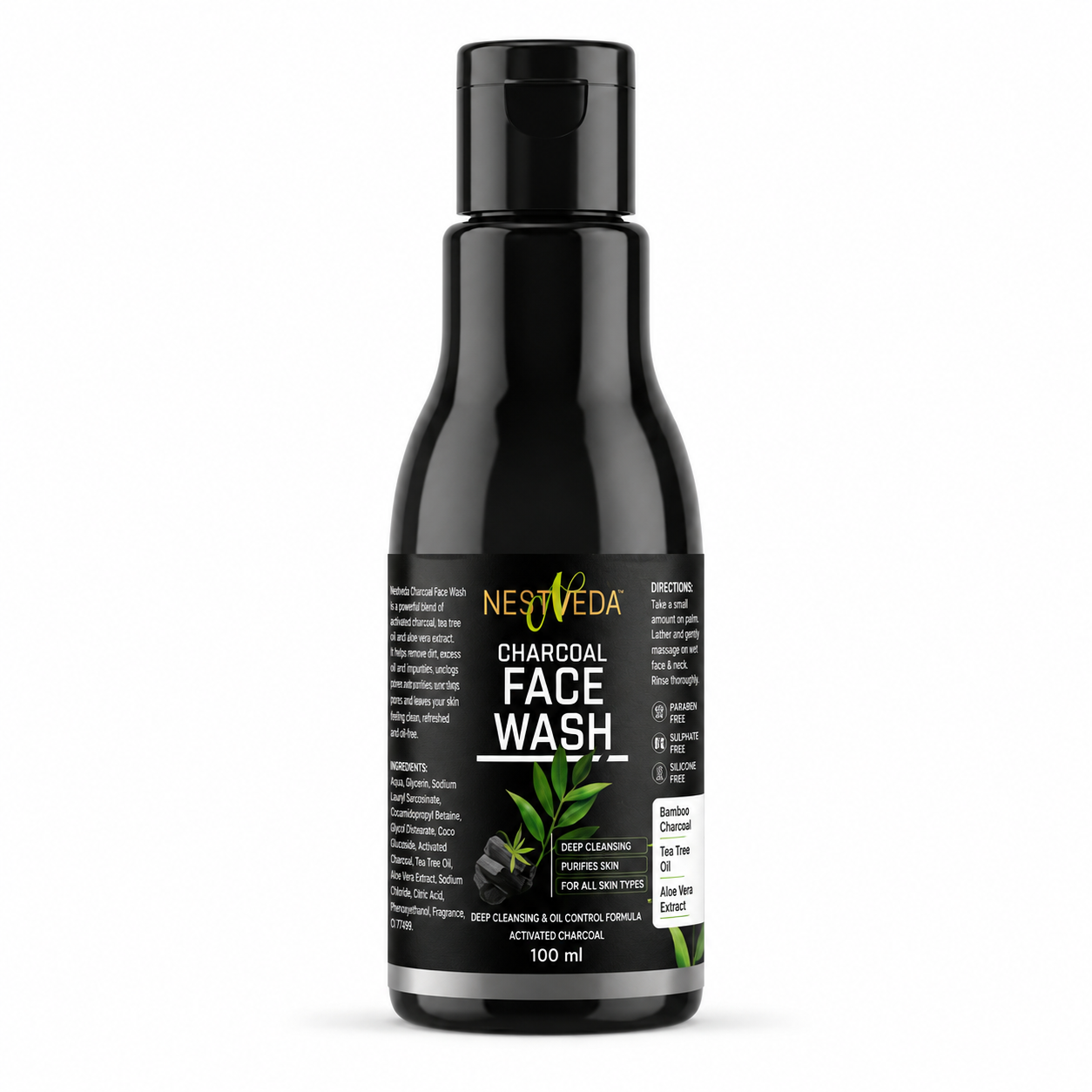 Nestveda Charcoal Face Wash