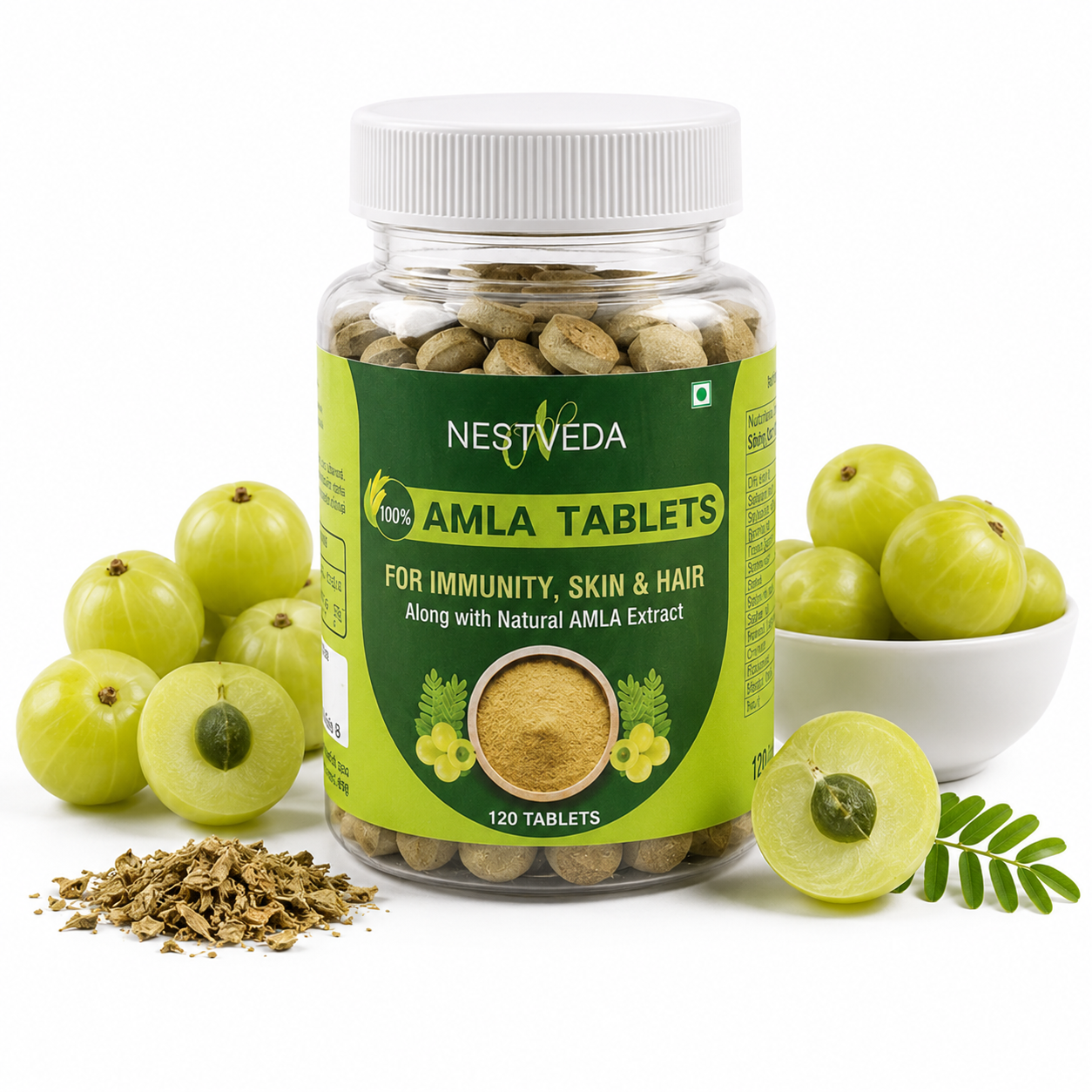 Nestveda Amla Immunity and Energy Booster Tablet (120 Tablets)