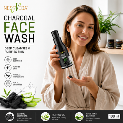 Nestveda Charcoal Face Wash
