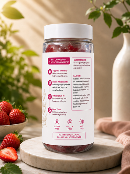 Nestveda Immunity Booster Gummies | Elderberry Immunity Booster Gummies