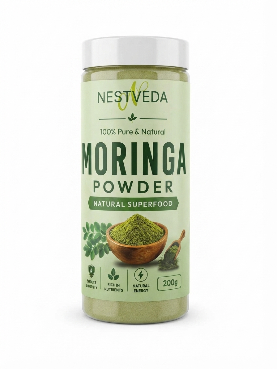 NESTVEDA Moringa Powder | 100% Pure Moringa Powder