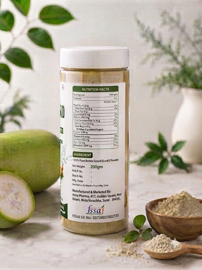 NESTVEDA Bottle Gourd Powder | 100% Pure Bottle Gourd Powder