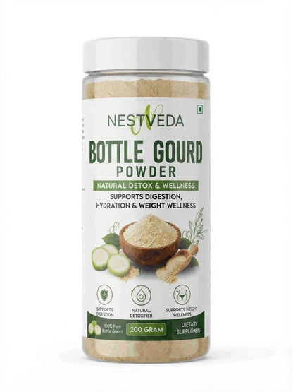 NESTVEDA Bottle Gourd Powder | 100% Pure Bottle Gourd Powder