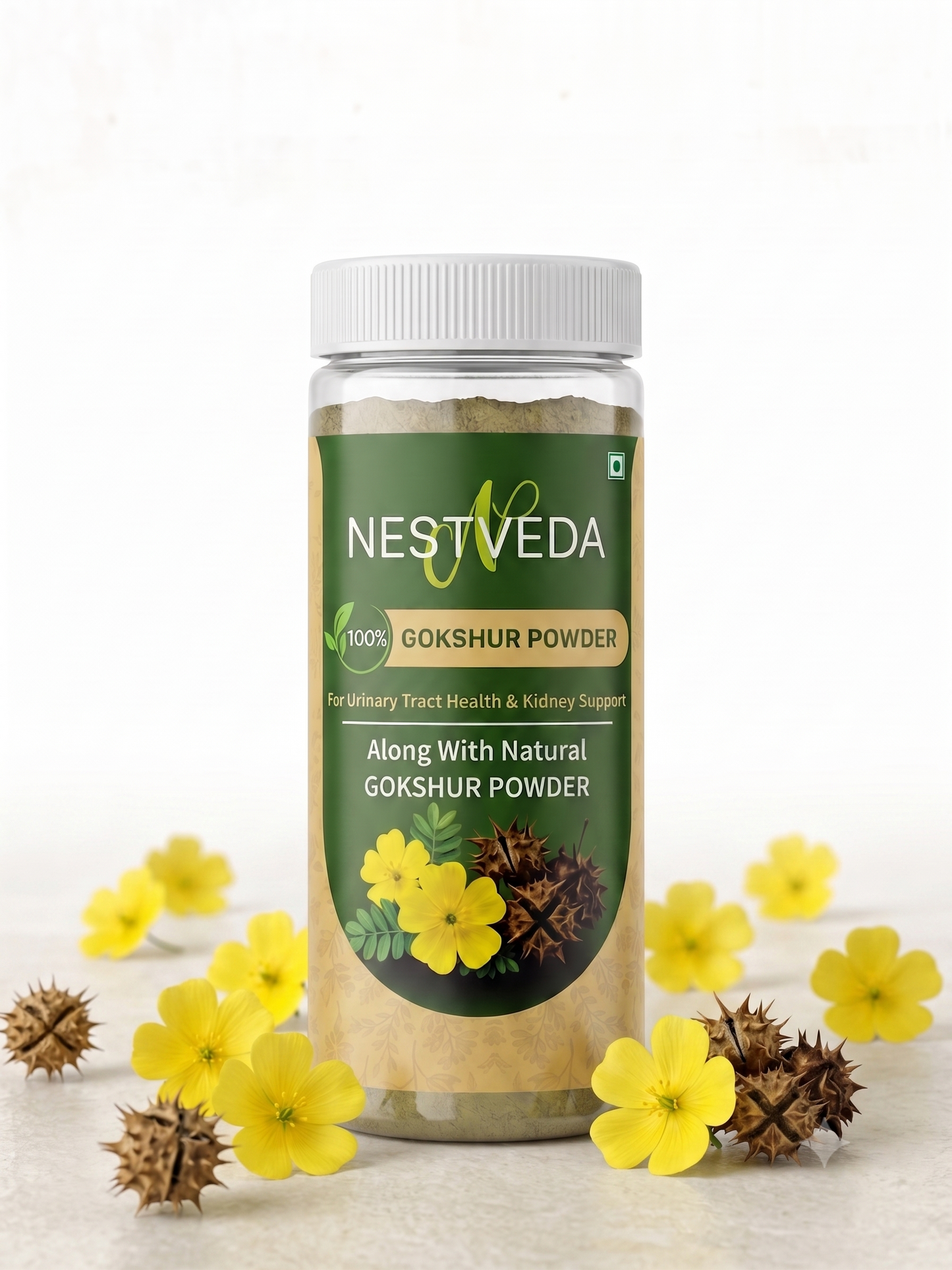 NESTVEDA Gokshur Powder | 100% Pure Gokshur Powder