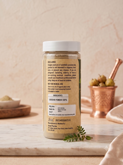 NESTVEDA Gokshur Powder | 100% Pure Gokshur Powder