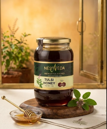 NESTVEDA Tulsi Honey | 100% pure Tulsi Honey