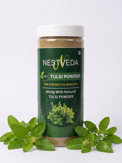 NESTVEDA Tulsi Powder | 100% Pure Tulsi Powder