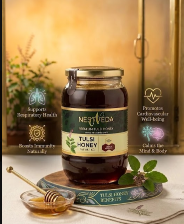 NESTVEDA Tulsi Honey | 100% pure Tulsi Honey